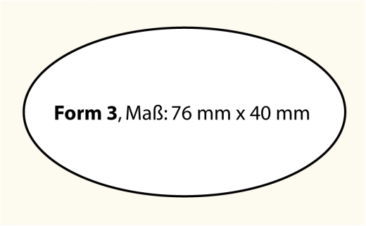Acrylglas Namensschild, Form 3, mit Magnetsystem