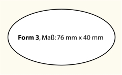 Acrylglas Namensschild mit Apo.-A, Form 3, und Magnetsystem