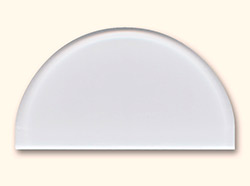 Acrylglas Namensschild, Form 4, mit Sicherheits-Anstecknadel